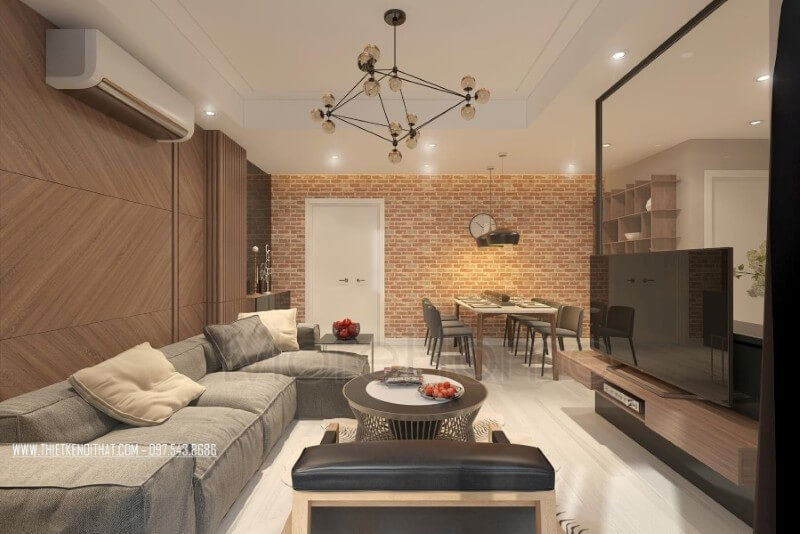 Mẫu thiết kế nội thất chung cư Ruby Tower đẹp