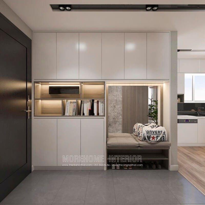 Mẫu cửa gỗ hiện tại dành cho nhà chung cư