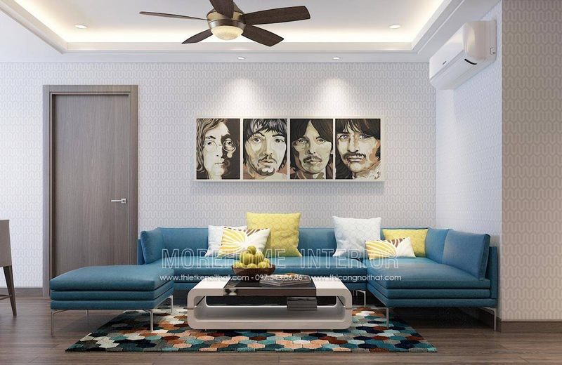 Cửa gỗ thông phòng nối phòng khách với phòng ngủ tông trầm ấm sang trọng MH04