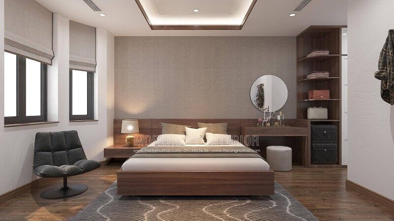 Thiết kế nội thất gỗ An Cường phong cách hiện đại sử dụng màu gỗ óc chó sang trọng đẹp, độc đáo sẽ là gợi ý ấn tượng trong các không gian chung cư, nhà phố, biệt thự và bạn có thể biến tấu theo mọi thứ bạn thích. Nếu bạn đang băn khoăn hãy liên hệ tới Morehome để được tư vấn hoặc tham khảo thêm tại website: thietkenoithat.com