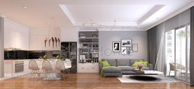 Thiết kế nội thất căn hộ Park hill cao cấp