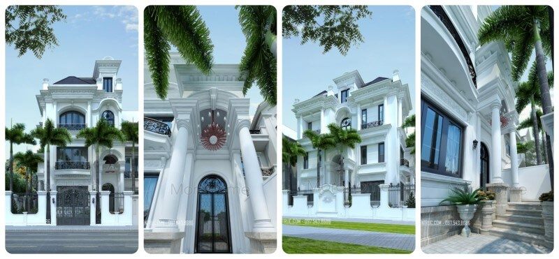 Công trình thiết kế dinh thự kiến trúc tân cổ điển đẹp đẳng cấp tại Hà Nội