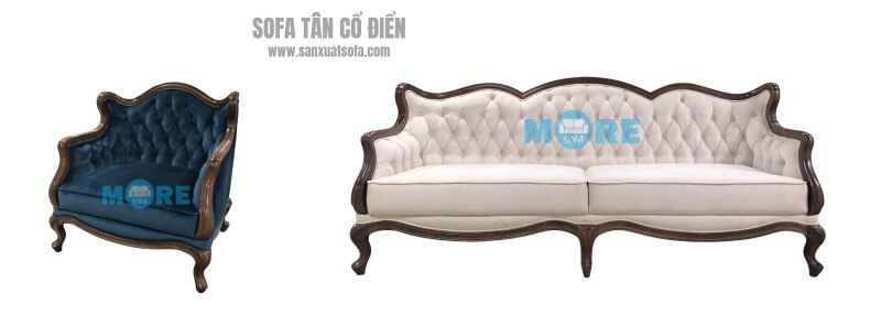 Sofa Tân cổ điển được thiết kế và sản xuất để phù hợp với mọi gia đình.