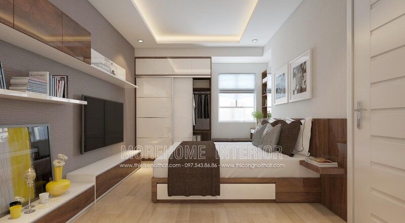 Thiết kế giường ngủ hiện đại có tap mang lại sự tiện nghi cho gia chủ